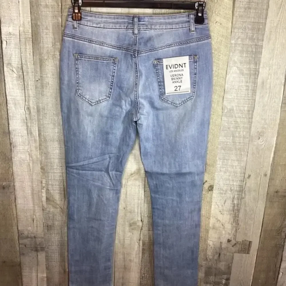 NWT- Anthropologie Evidant Verona Skinny Ankle Light‎ Wash Jeans Sz:25,26,27,30 - Picture 7 of 8